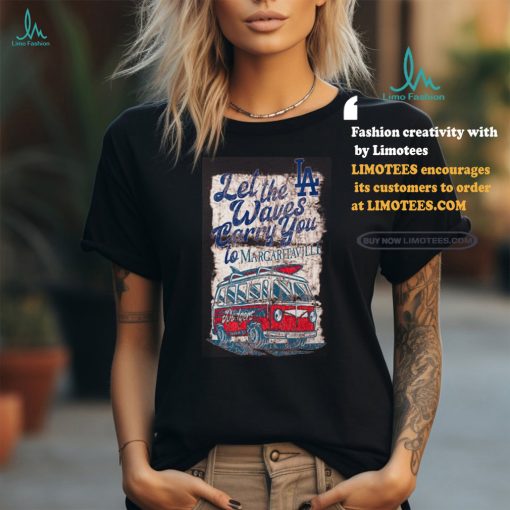 Los Angeles Dodgers Margaritaville Bus Waves Graphic T Shirt
