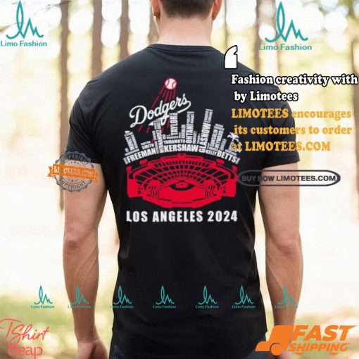 Los Angeles Dodgers Stadium Players Name Los Angeles 2024 Shirt