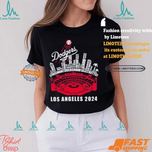 Los Angeles Dodgers Stadium Players Name Los Angeles 2024 Shirt