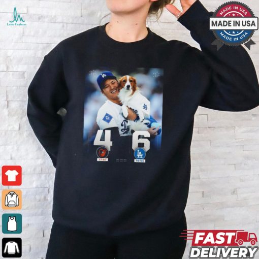 Los Angeles Dodgers Win 6 4 Baltimore Orioles Final Score Shohei and Decoy shirt