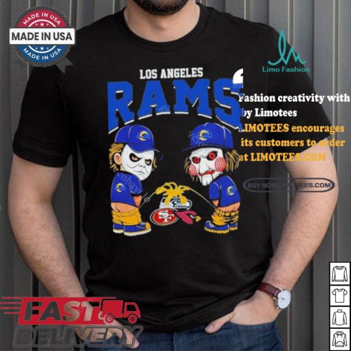 Los Angeles Rams NFL Halloween Peeing Funny Shirt