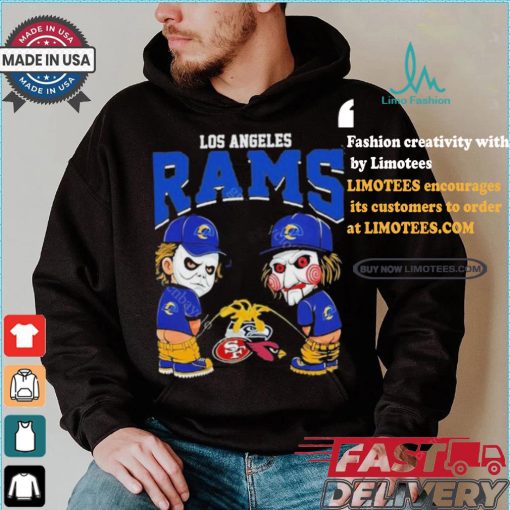 Los Angeles Rams NFL Halloween Peeing Funny Shirt