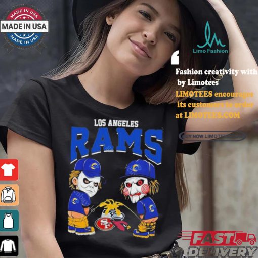 Los Angeles Rams NFL Halloween Peeing Funny Shirt