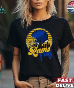Los Angeles Rams football Skyline helmet T Shirt