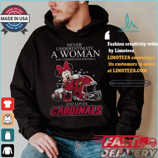 Louisville Cardinals x Minnie Mouse Never Underestimate A Woman Who Understands Football shirt
