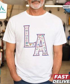 MLB LA Allover Print T Shirt