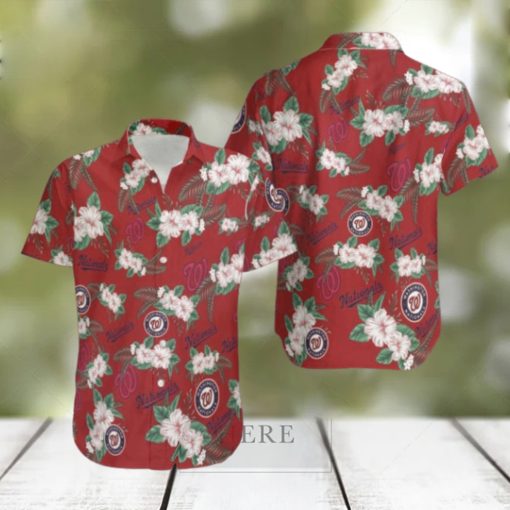 MLB Washington Nationals Hawaiian Shirt, MLB Hawaiian Shirt Gift For Fans