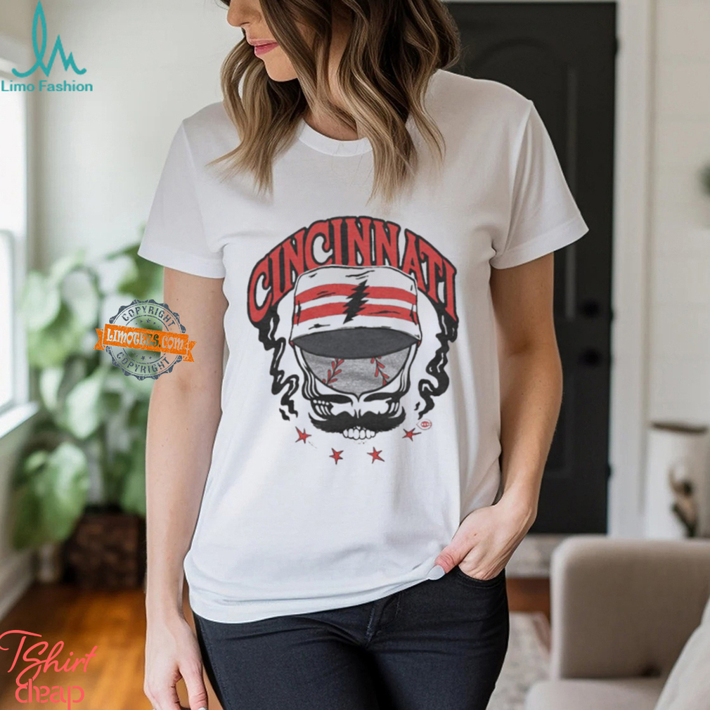 MLB x Grateful Dead x Reds Skull 2024 t shirt MLB x Grateful Dead x Reds Skull 2024 t shirt