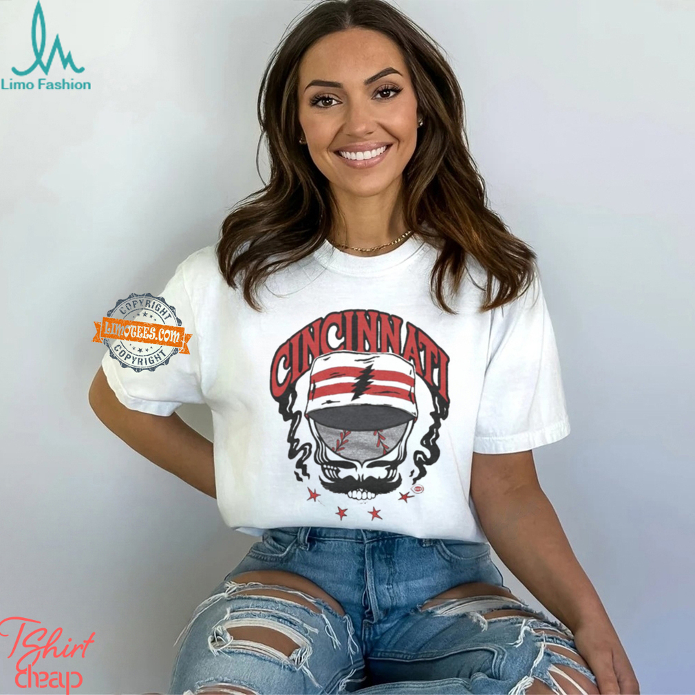 MLB x Grateful Dead x Reds Skull 2024 t shirt MLB x Grateful Dead x Reds Skull 2024 t shirt