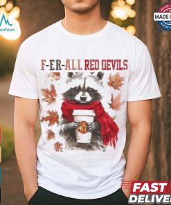 Manchester United Raccoon Fan F er all Gunners In Fall Season T shirt