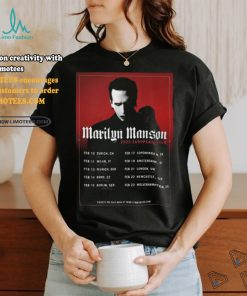Marilyn Manson European Tour 2025 Shirt