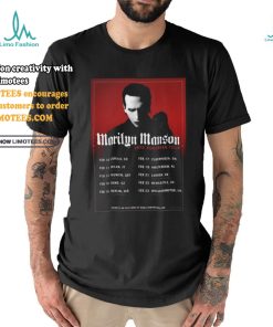 Marilyn Manson European Tour 2025 Shirt, hoodie, sweater, long sleeve and tank top Marilyn Manson European Tour 2025 Shirt