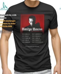 Marilyn Manson European Tour 2025 Shirt, hoodie, sweater, long sleeve and tank top Marilyn Manson European Tour 2025 Shirt
