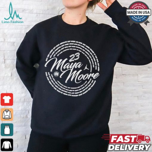 Maya Moore Warmup 23 cricle shirt