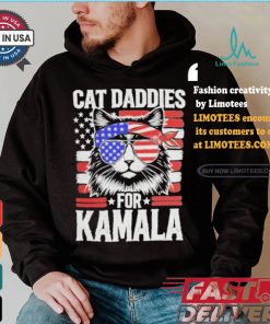 Men Kamala Cat Daddies For Kamala USA Flag Shirt
