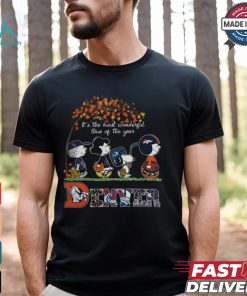 Men's Denver Sport Peanuts Characters Fall It’s The Most Wonderful Time Of The Year Shirt