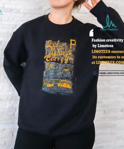 Men's Pittsburgh Pirates Margaritaville Coral Bus Waves Graphic Long Sleeve T Shirt