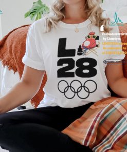 Men's White Team USA LA 2028 Summer Olympics Mascot Handover T Shirt