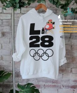 Men's White Team USA LA 2028 Summer Olympics Mascot Handover T Shirt