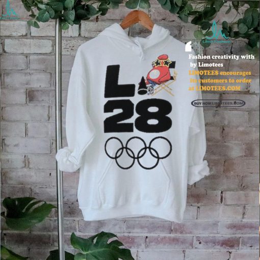 Men’s White Team USA LA 2028 Summer Olympics Mascot Handover T Shirt