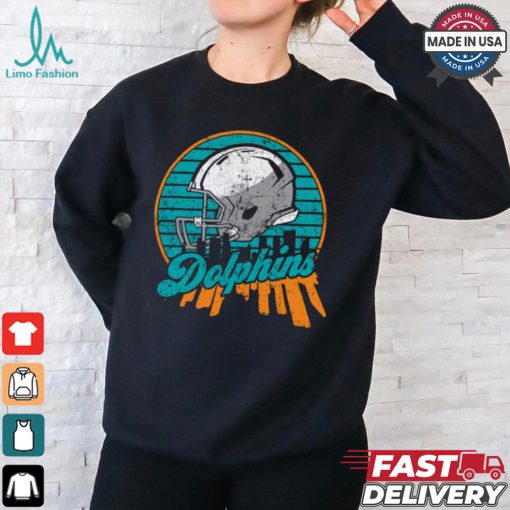Miami Football team skyline helmet T Shirt