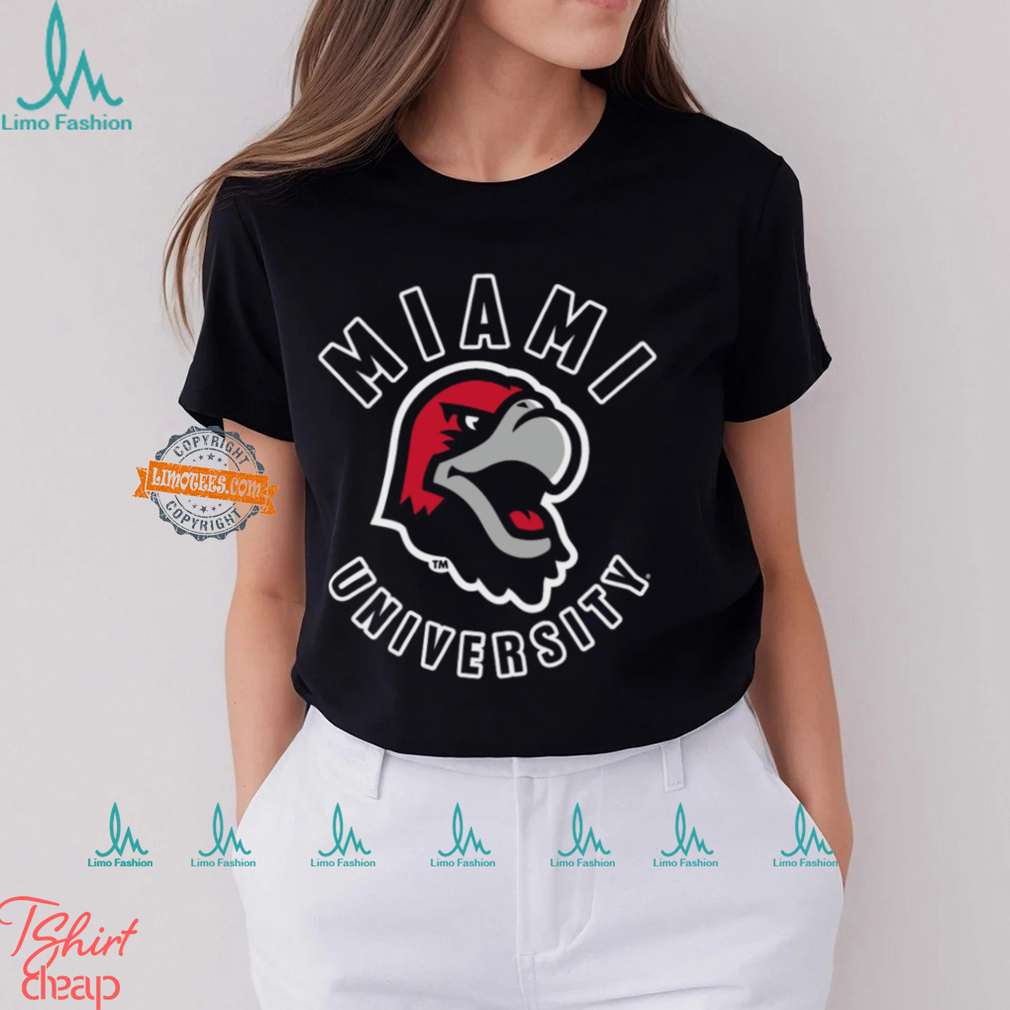 Miami University Redhawk Cartoon Logo Shirt Miami University Redhawk Cartoon Logo Shirt