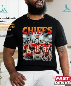 Michael Myers 15 Jason Voorhees 87 Freddy Krueger 99 Kansas City Chiefs Halloween Shirt