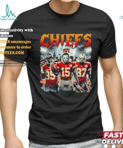 Michael Myers 15 Jason Voorhees 87 Freddy Krueger 99 Kansas City Chiefs Halloween Shirt
