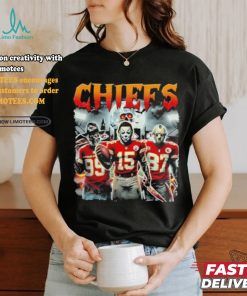 Michael Myers 15 Jason Voorhees 87 Freddy Krueger 99 Kansas City Chiefs Halloween Shirt