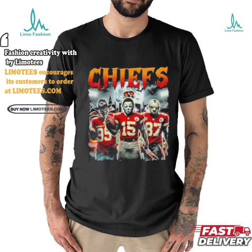 Michael Myers 15 Jason Voorhees 87 Freddy Krueger 99 Kansas City Chiefs Halloween Shirt