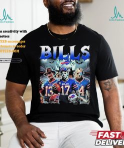 Michael Myers 17 Jason Voorhees 14 Freddy Krueger 13 Bills Halloween Shirt