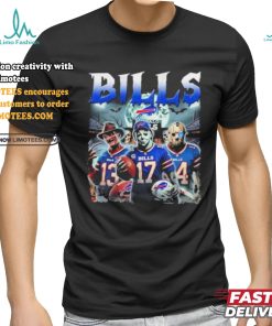 Michael Myers 17 Jason Voorhees 14 Freddy Krueger 13 Bills Halloween Shirt