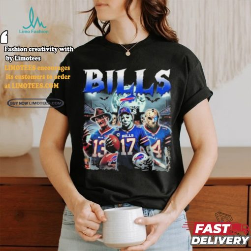 Michael Myers 17 Jason Voorhees 14 Freddy Krueger 13 Bills Halloween Shirt