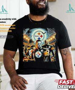 Michael Myers Jason Voorhees Freddy Krueger Pittsburgh Steelers Halloween Shirt