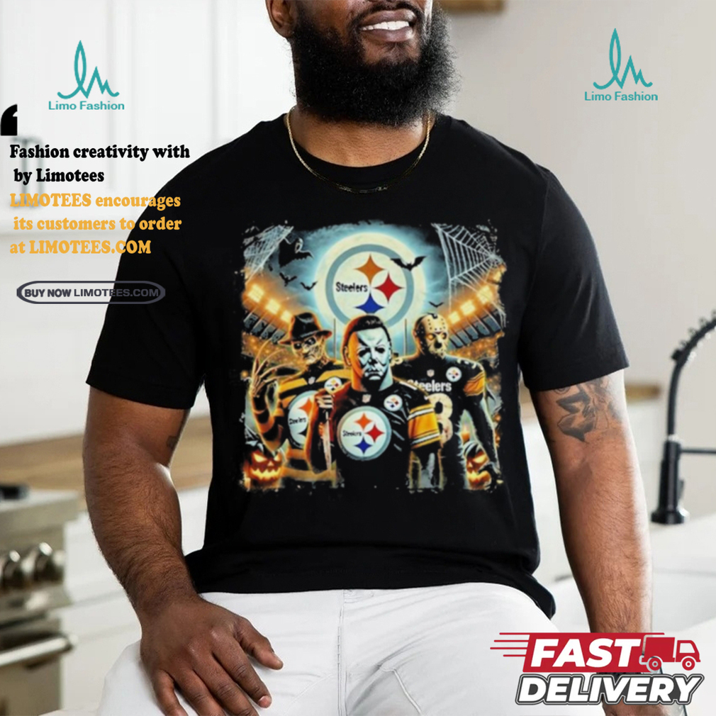 Michael Myers Jason Voorhees Freddy Krueger Pittsburgh Steelers Halloween Shirt Michael Myers Jason Voorhees Freddy Krueger Pittsburgh Steelers Halloween Shirt