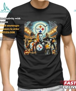 Michael Myers Jason Voorhees Freddy Krueger Pittsburgh Steelers Halloween Shirt