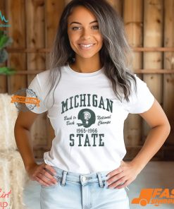 Michigan State Vintage Back To Back Football Champions Shirt