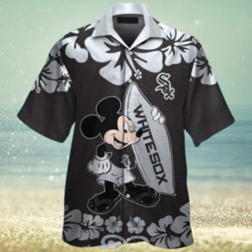 Mickey Mouse Surfboards Chicago White Sox Hawaiian Shirt