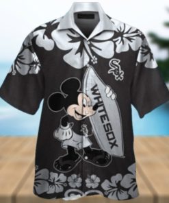 Mickey Mouse Surfboards Chicago White Sox Hawaiian Shirt