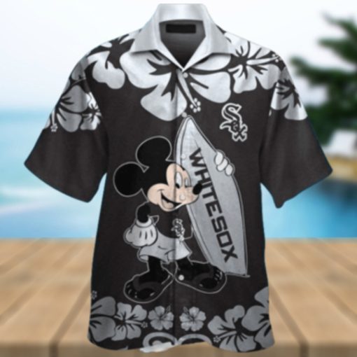 Mickey Mouse Surfboards Chicago White Sox Hawaiian Shirt