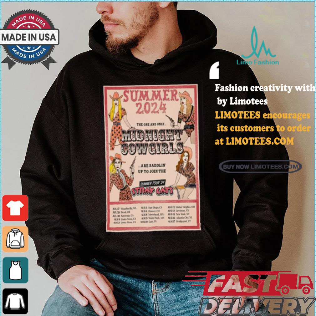 Midnight cowgirls summer tour 2024 poster shirt Midnight cowgirls summer tour 2024 poster shirt
