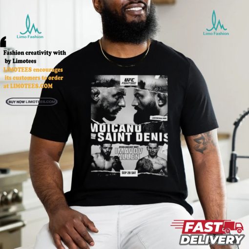 MigoShirt   Official UFC Poster Jus Dropped Sep 28 Sat Moicano Vs Saint Denist Middleweight Bout Imavov Allen shirt
