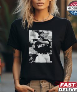 Mina Kimes Wearing Ken Griffey Jr Baseball Poster Shirt