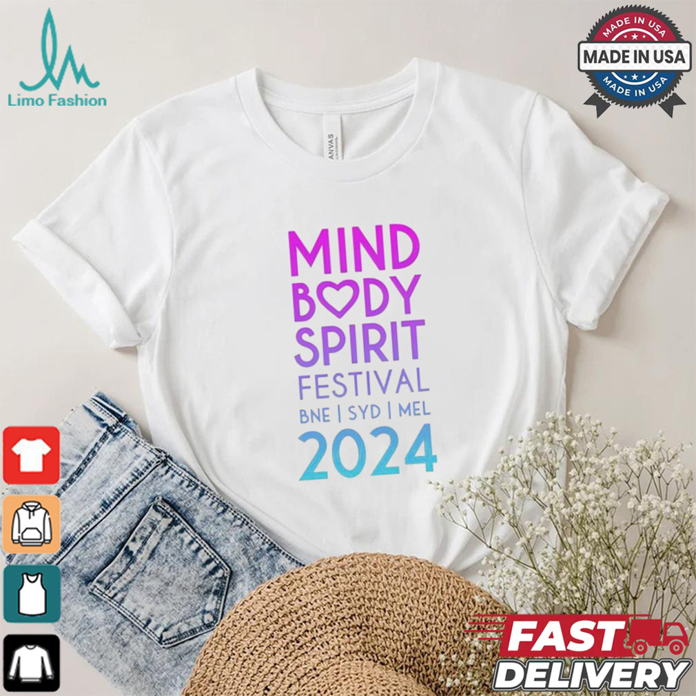 Mind Body Spirit Festival Two Sided Standard Event T shirt Mind Body Spirit Festival Two Sided Standard Event T shirt