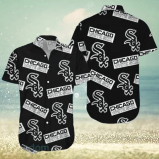 Minimalist Chicago White Sox Logo Hawaiian Shirt