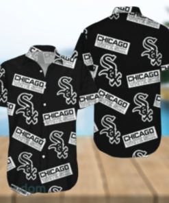 Minimalist Chicago White Sox Logo Hawaiian Shirt