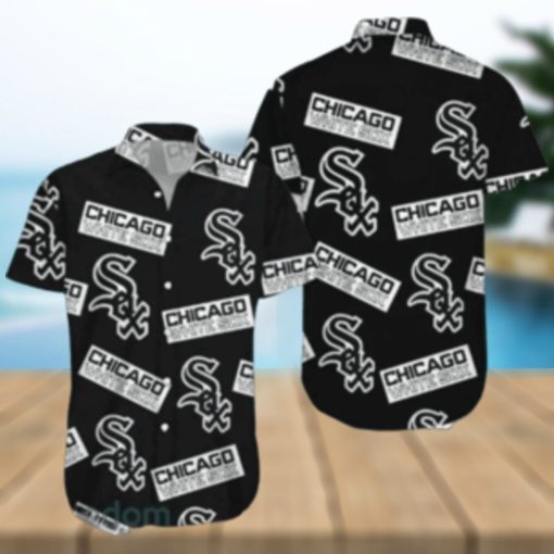 Minimalist Chicago White Sox Logo Hawaiian Shirt