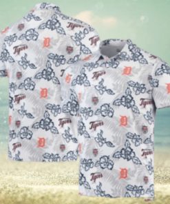 Minimalist Floral Detroit Tigers Tropical Hawaiian Shirt