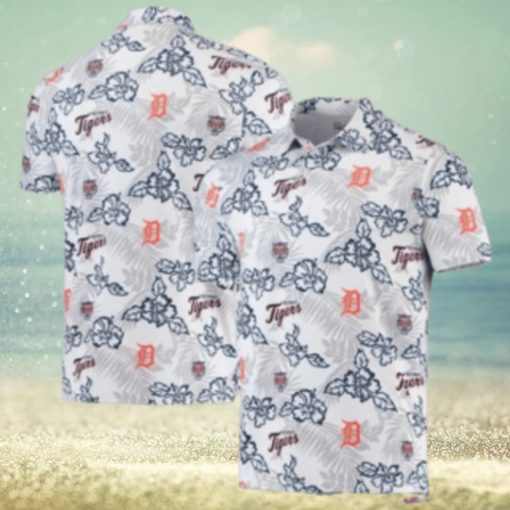 Minimalist Floral Detroit Tigers Tropical Hawaiian Shirt