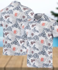 Minimalist Floral Detroit Tigers Tropical Hawaiian Shirt